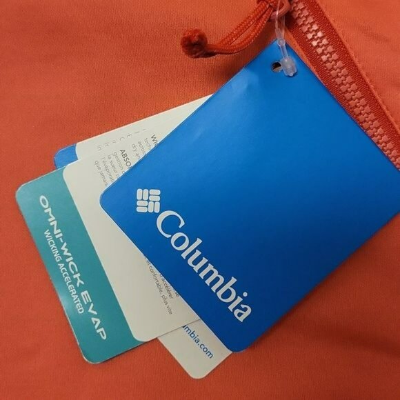 Columbia Evap Change Fleece Jacket Zip Up Orange Peach Womens Extra Large XL NWT - Picture 4 of 16